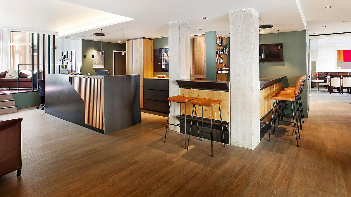 Empfang und Hotelbar im Hotel am Jakobsmarkt Nürnberg