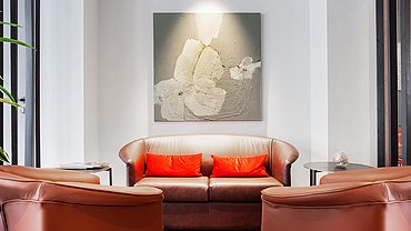 Sitzgruppe in Lobby Hotel am Jakobsmarkt